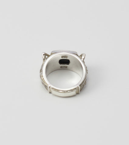Atlante ring with Bloodstone - Sar Jewellery