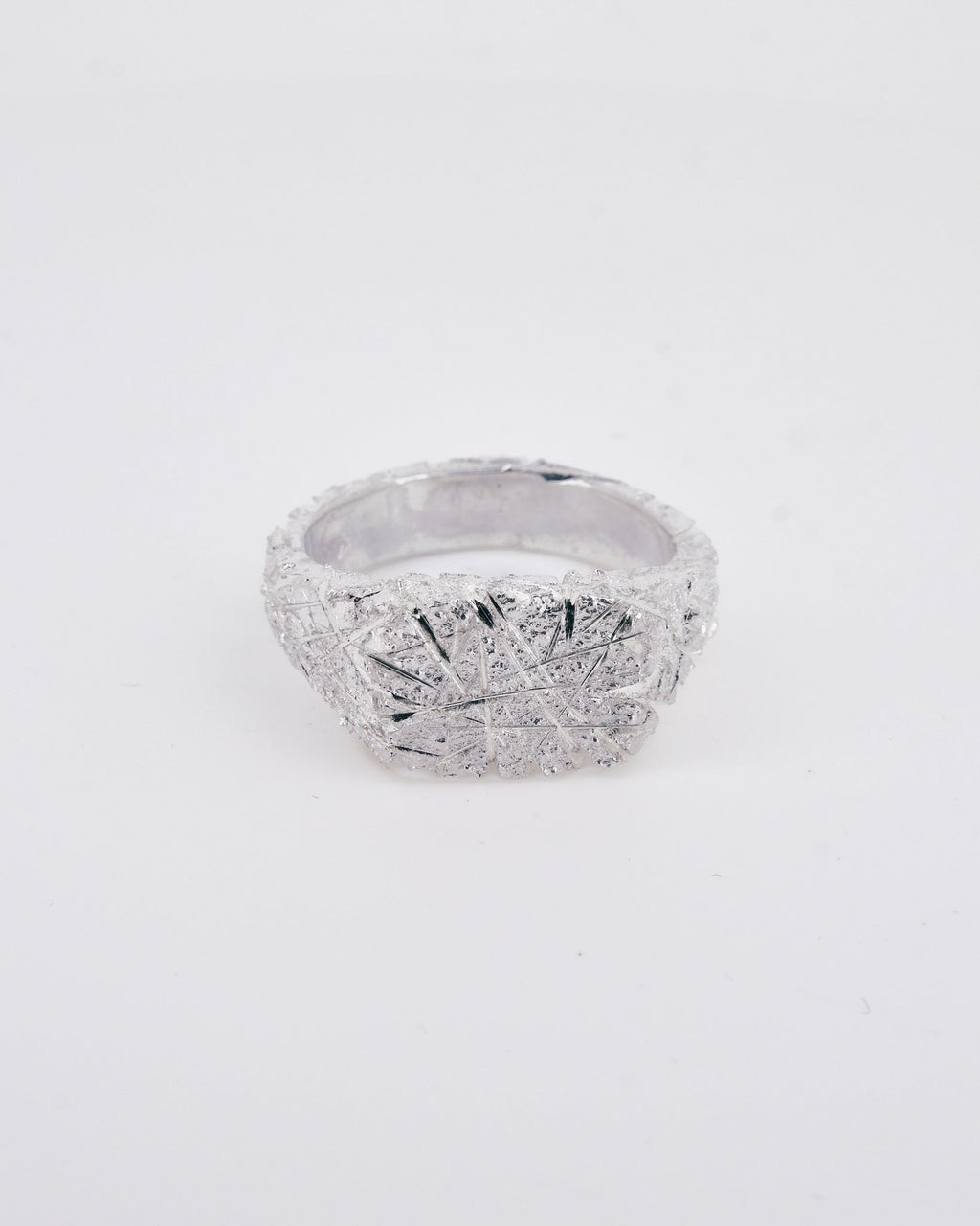 001 - RETICULATED 925 STERLING SILVER RING - Sar Jewellery
