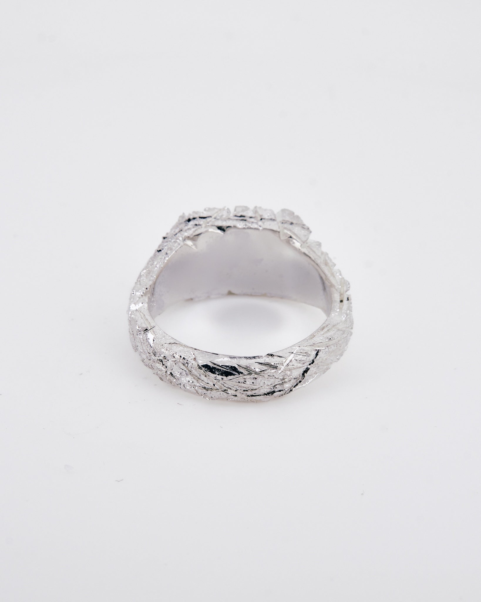 001 - RETICULATED 925 STERLING SILVER RING - Sar Jewellery
