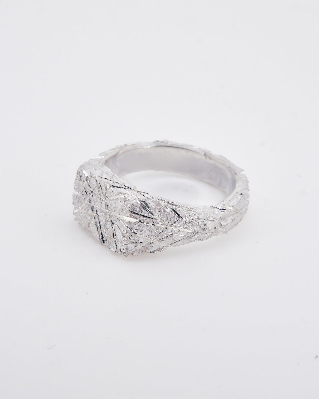 001 - RETICULATED 925 STERLING SILVER RING - Sar Jewellery