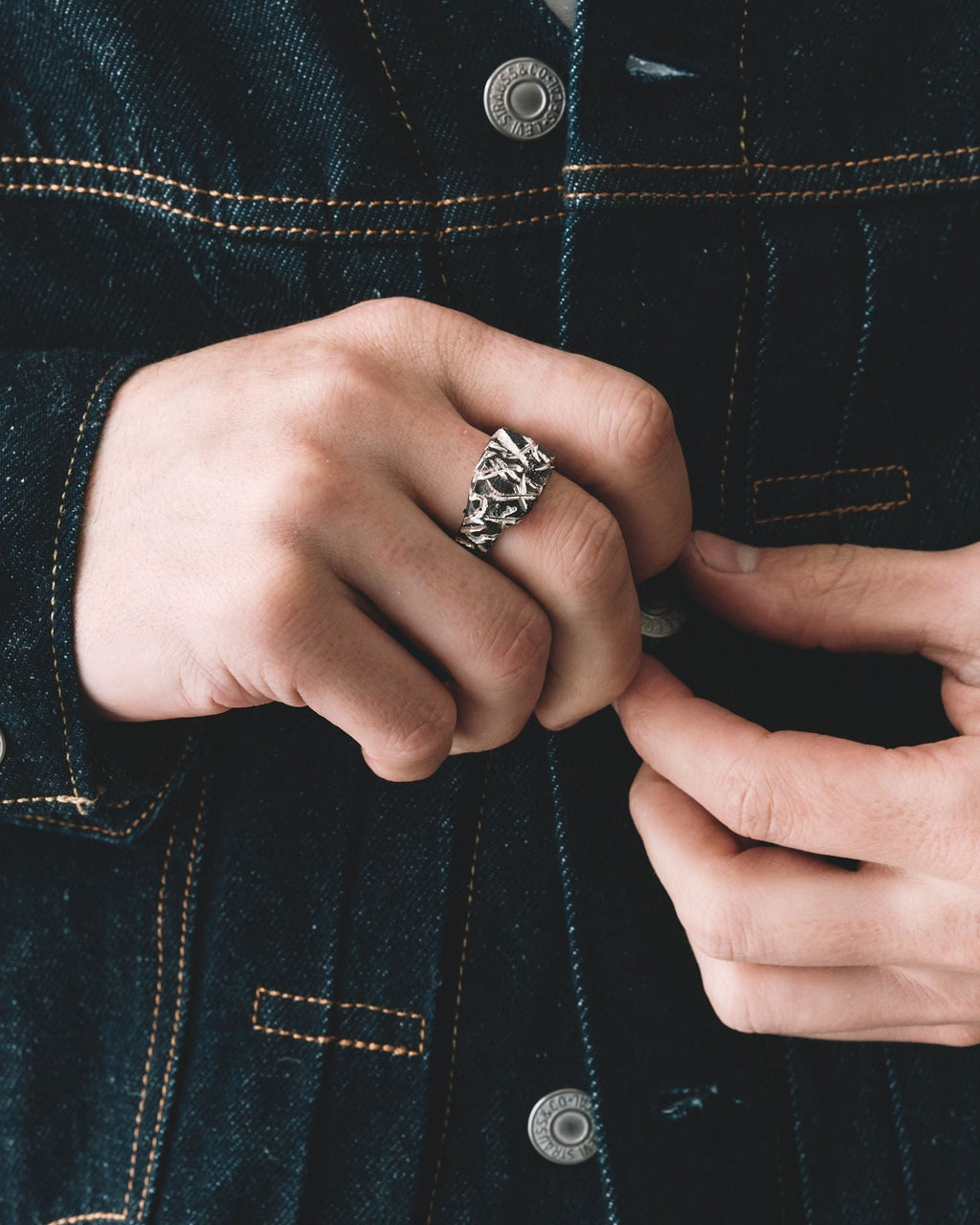 002 - CINDER 925 STERLING SILVER RING - Sar Jewellery