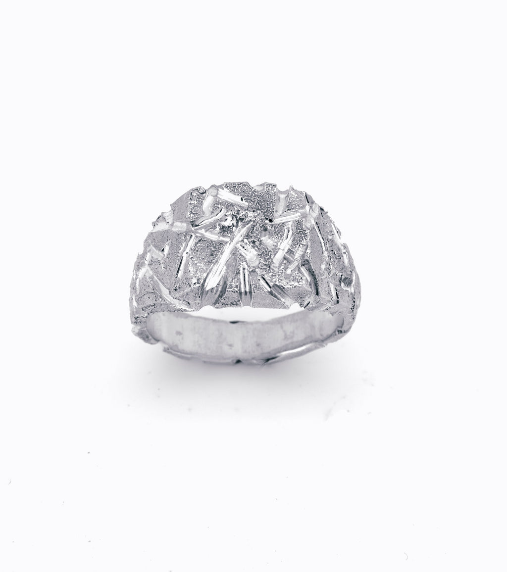 002 - CINDER 925 STERLING SILVER RING - Sar Jewellery