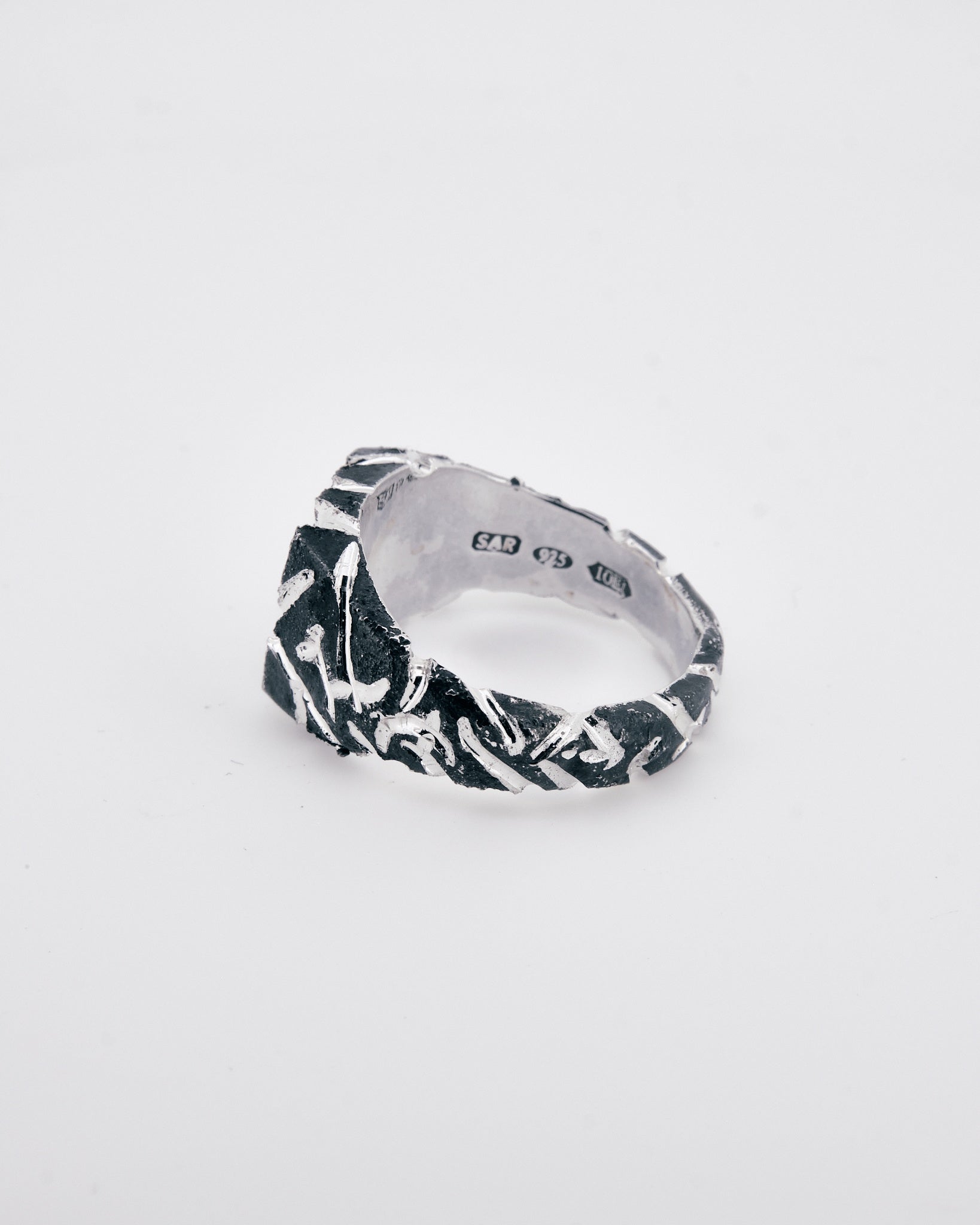 002 - CINDER 925 STERLING SILVER RING - Sar Jewellery