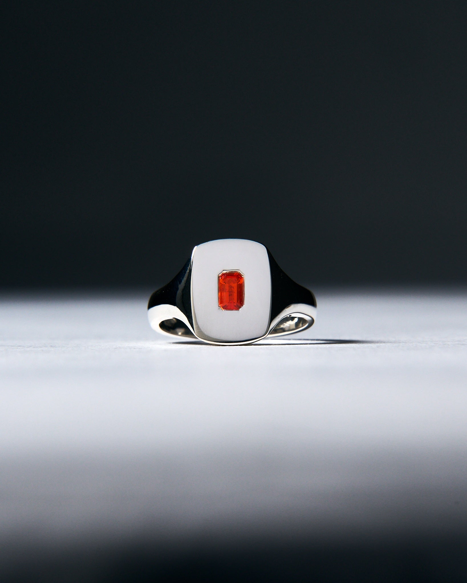 009 - CANDY RING - 0.3CT FIRE OPAL SILVER - Sar Jewellery