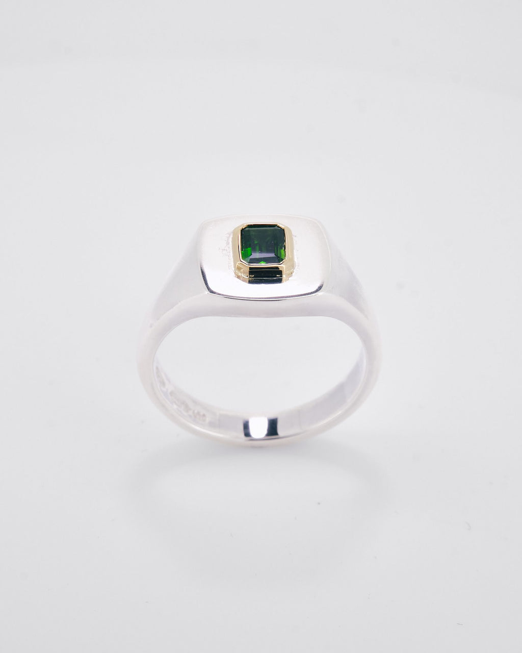 010 - BEAM 0.51CT CHROME DIOPSIDE SILVER RING - Sar Jewellery