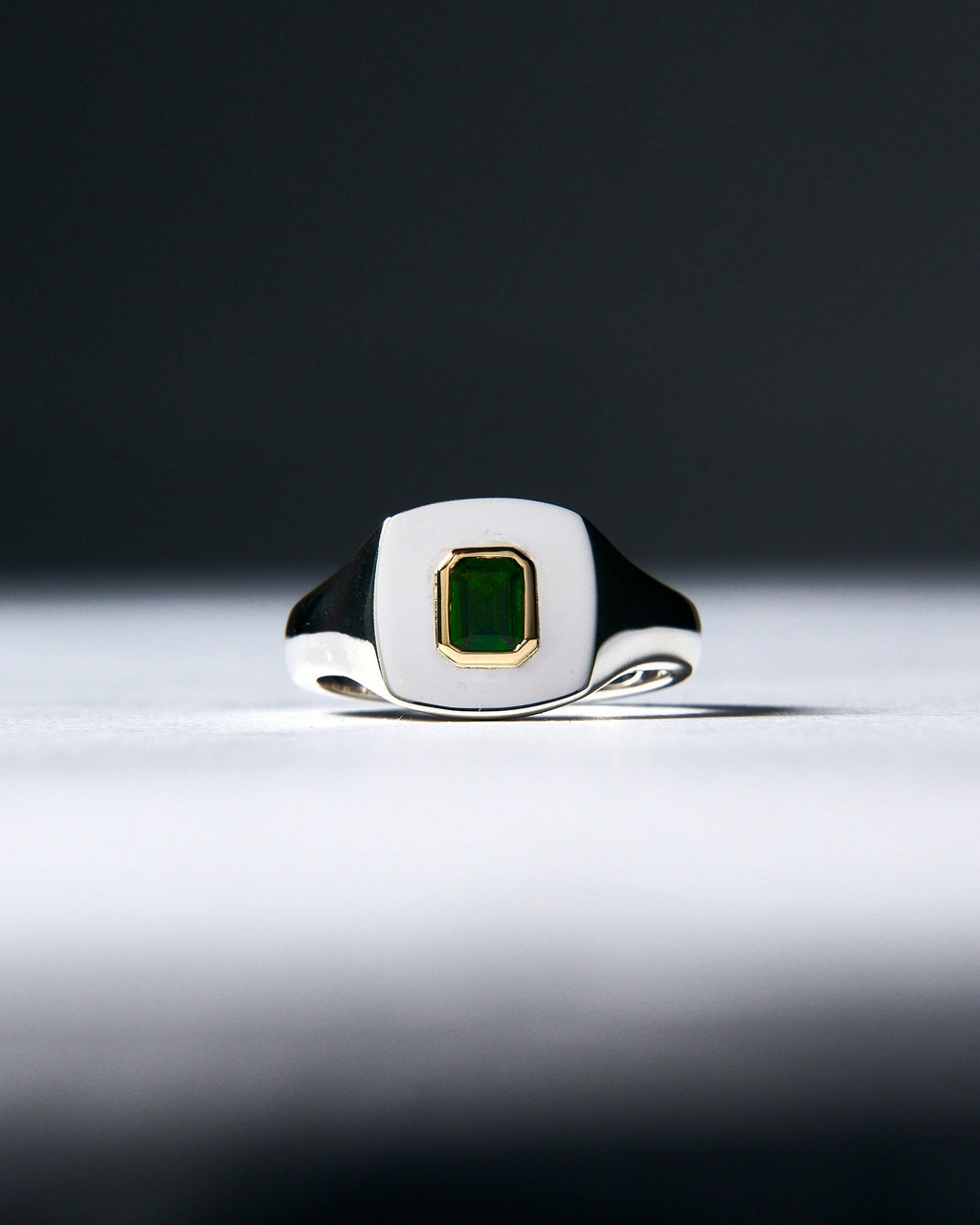 010 - BEAM 0.51CT CHROME DIOPSIDE SILVER RING - Sar Jewellery