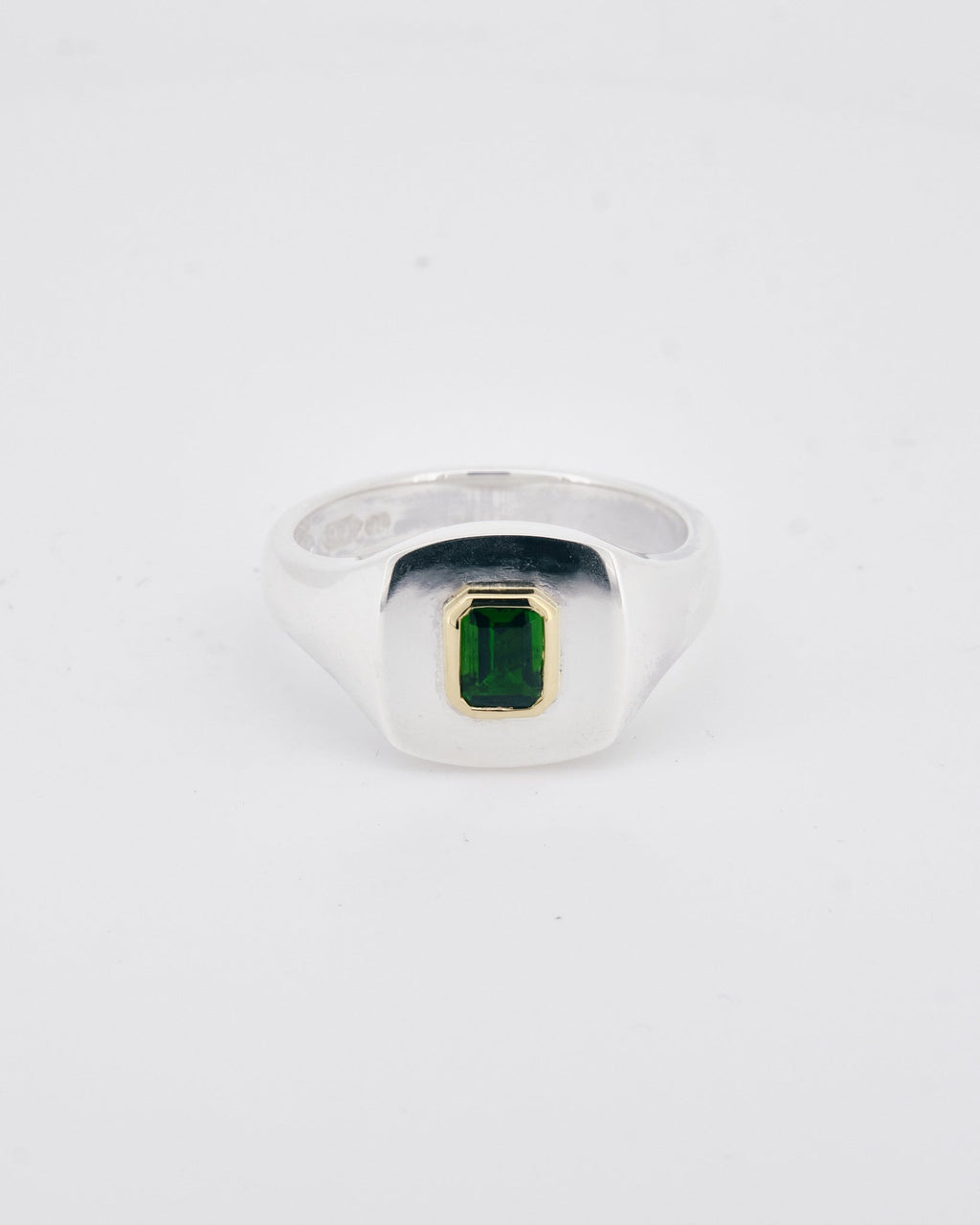 010 - BEAM 0.51CT CHROME DIOPSIDE SILVER RING - Sar Jewellery