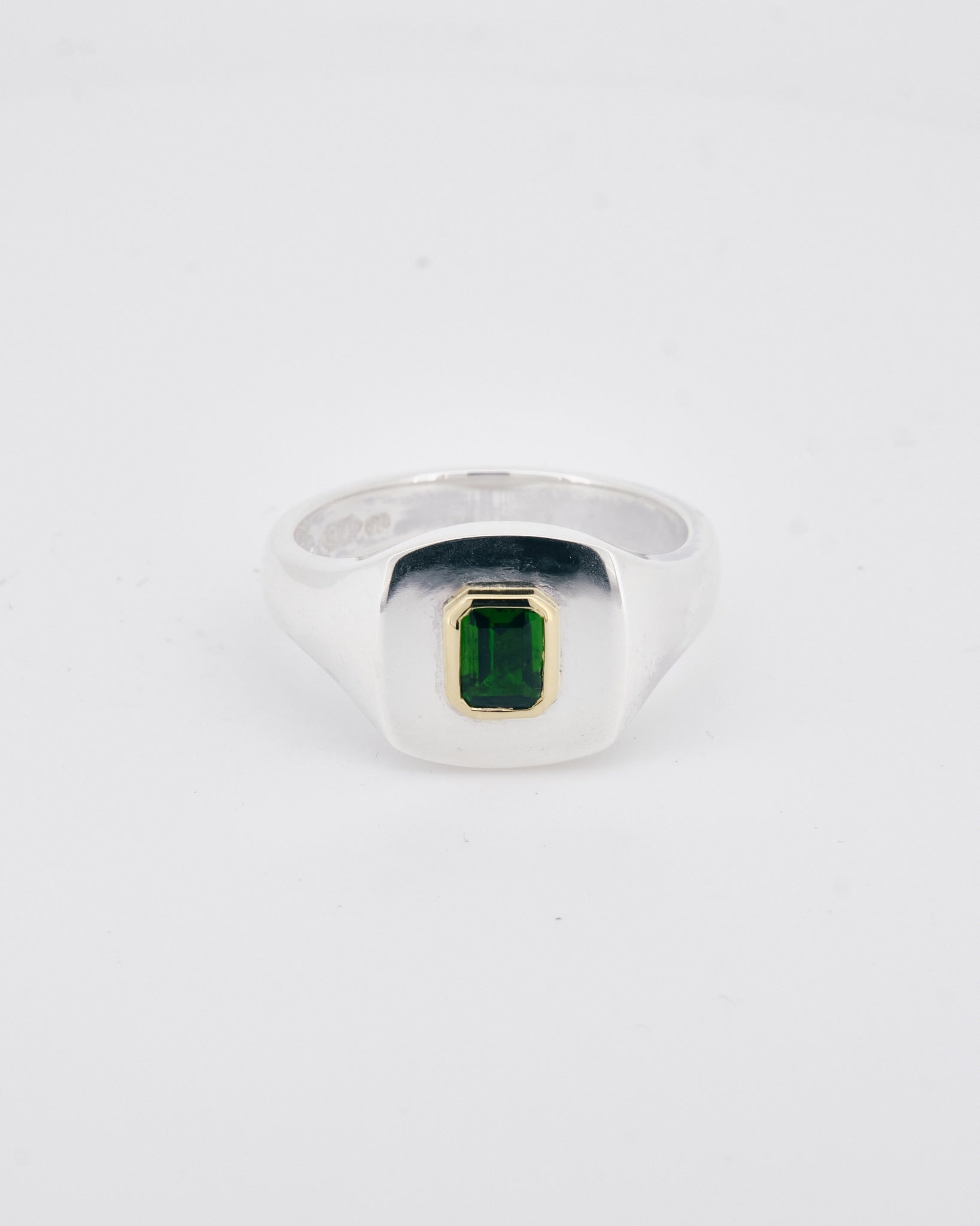 010 - BEAM 0.51CT CHROME DIOPSIDE SILVER RING - Sar Jewellery