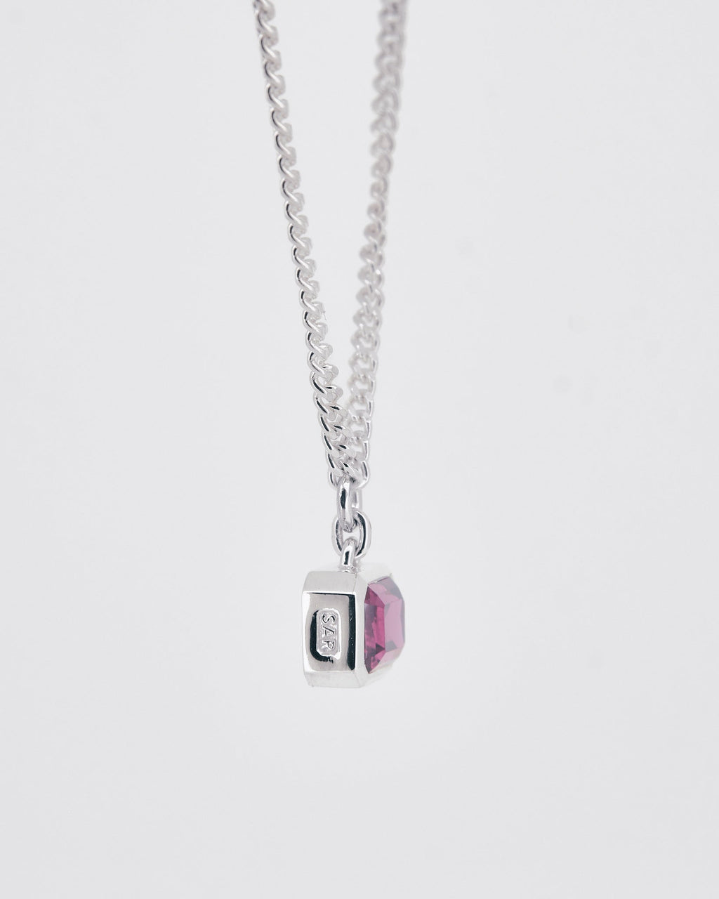 013 - GLOWLINE 9.25 STERLING SILVER AND 1.81ct PINK TOURMALINE PENDANT - Sar Jewellery