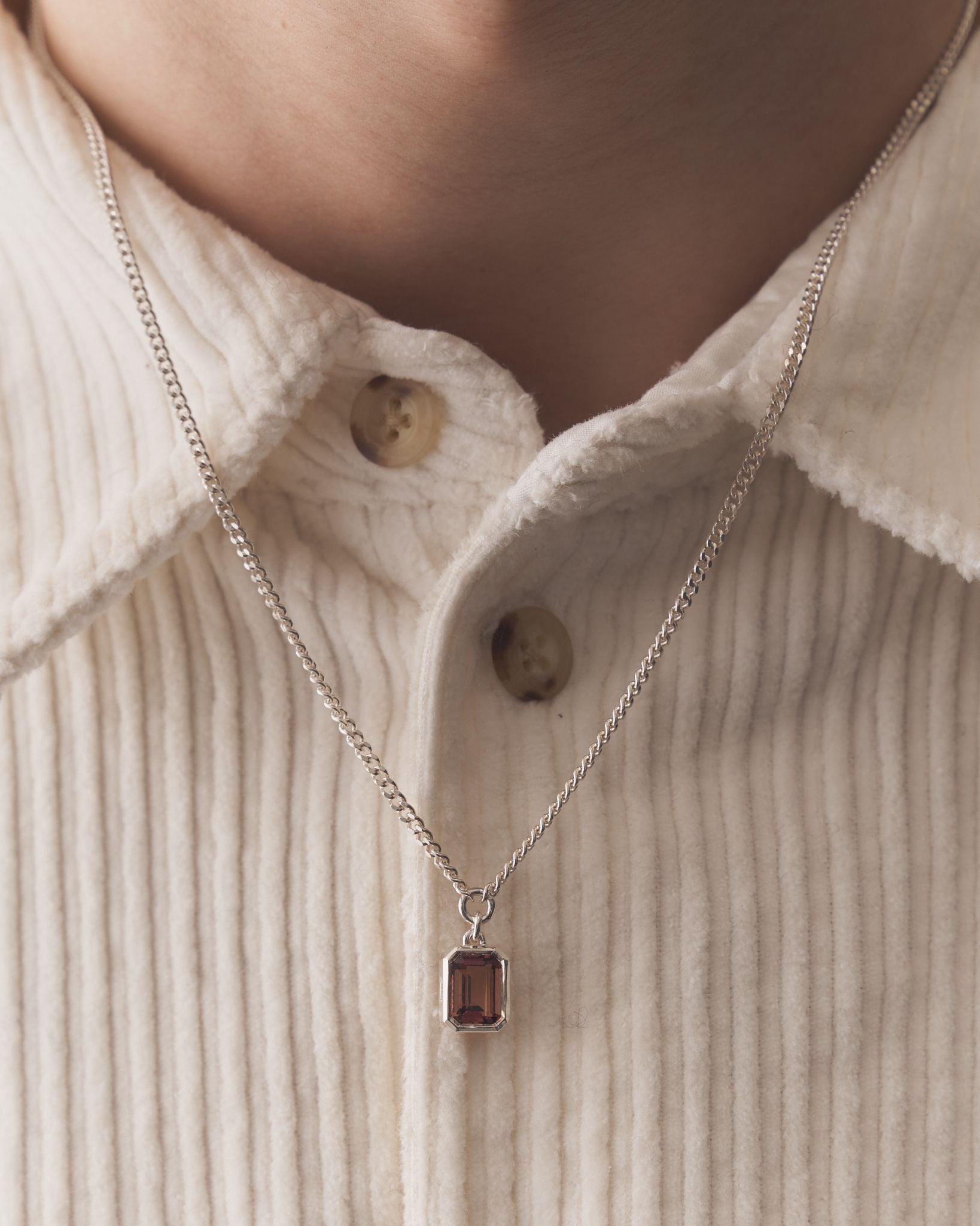 013 - GLOWLINE 9.25 STERLING SILVER AND 1.81ct PINK TOURMALINE PENDANT - Sar Jewellery