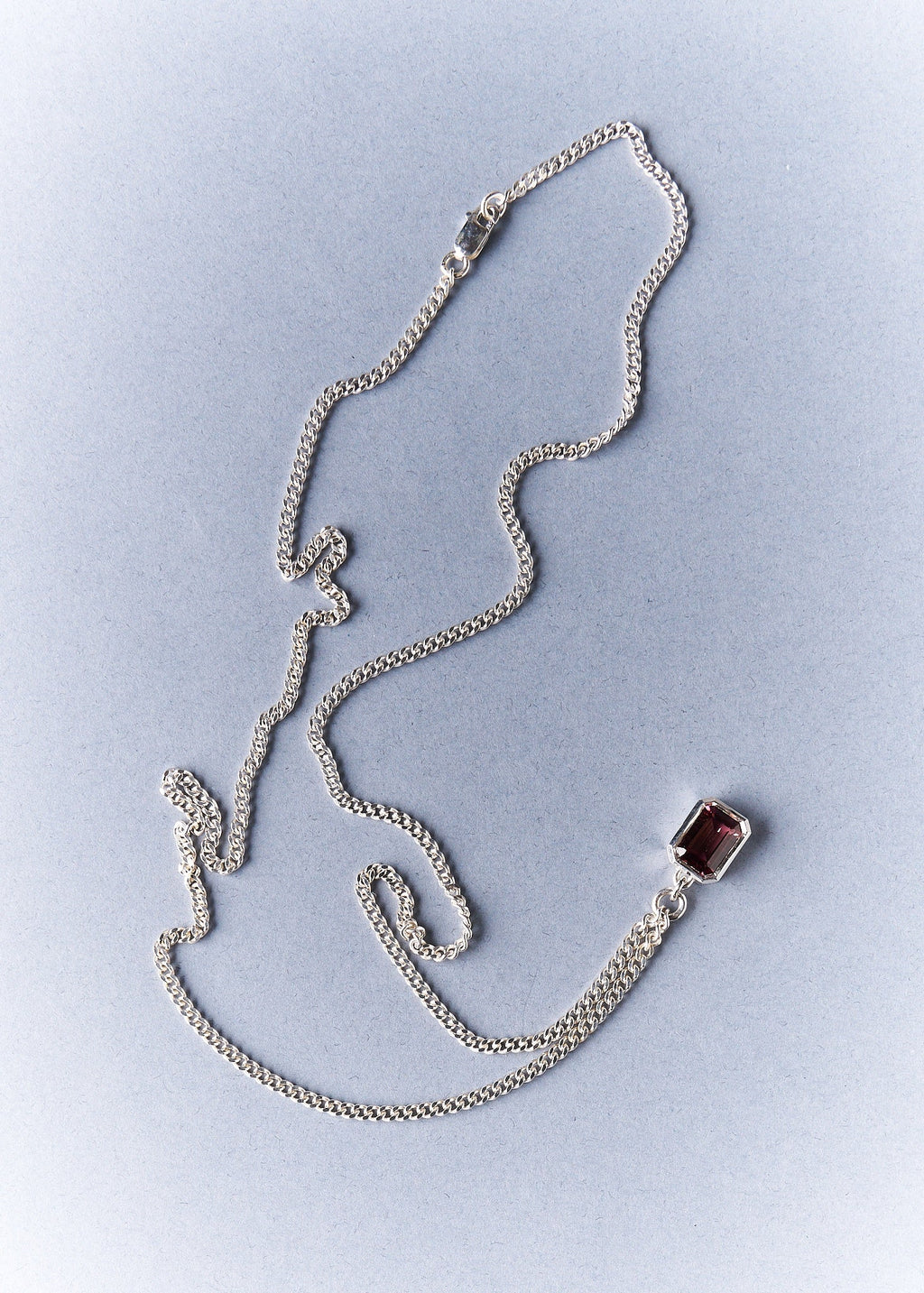 013 - GLOWLINE 9.25 STERLING SILVER AND 1.81ct PINK TOURMALINE PENDANT - Sar Jewellery