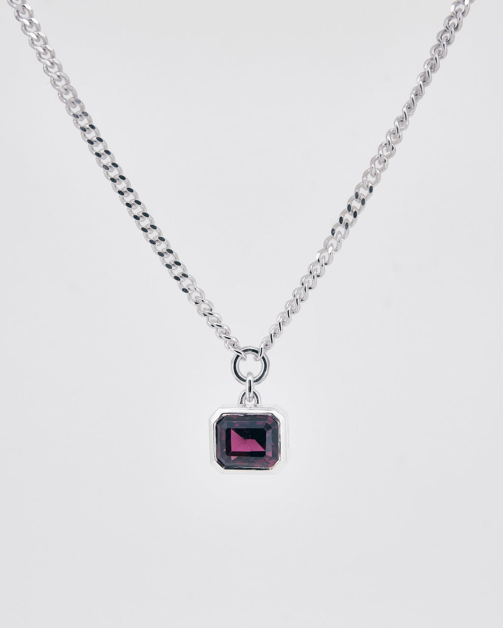 014 - ECHO 9.25 STERLING SILVER AND 2.77ct GARNET PENDANT - Sar Jewellery