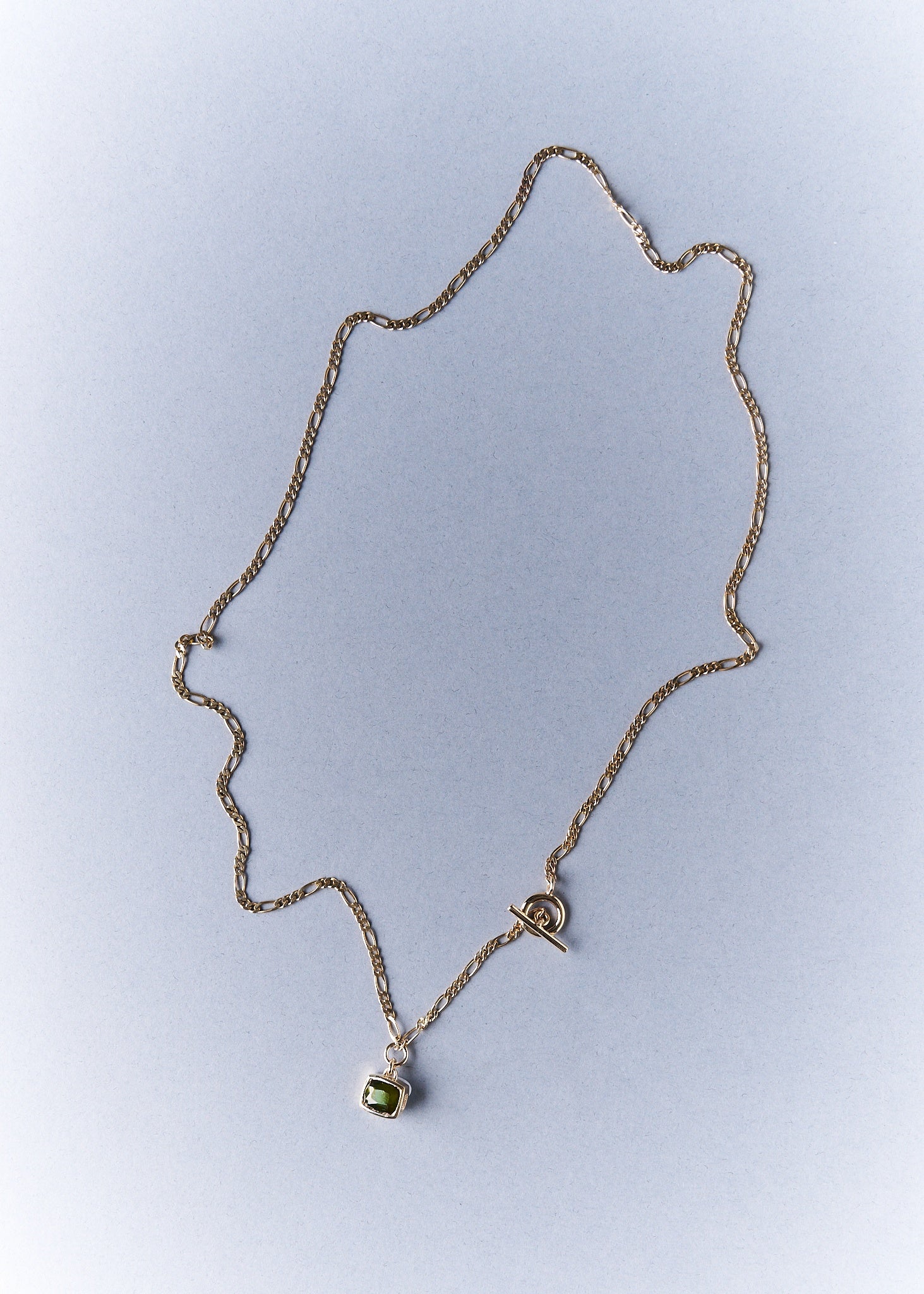 016 - MOSS 9K YELLOW GOLD AND 1.03ct GREEN TOURMALINE PENDANT - Sar Jewellery