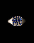 026 – LA NOTTE 9K YELLOW GOLD AND 1.4ct SAPPHIRE SIGNET RING - Sar Jewellery