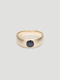 030 Nocturne cigar band in 9kt yellow gold with 1.15ct blue sapphire, one of one