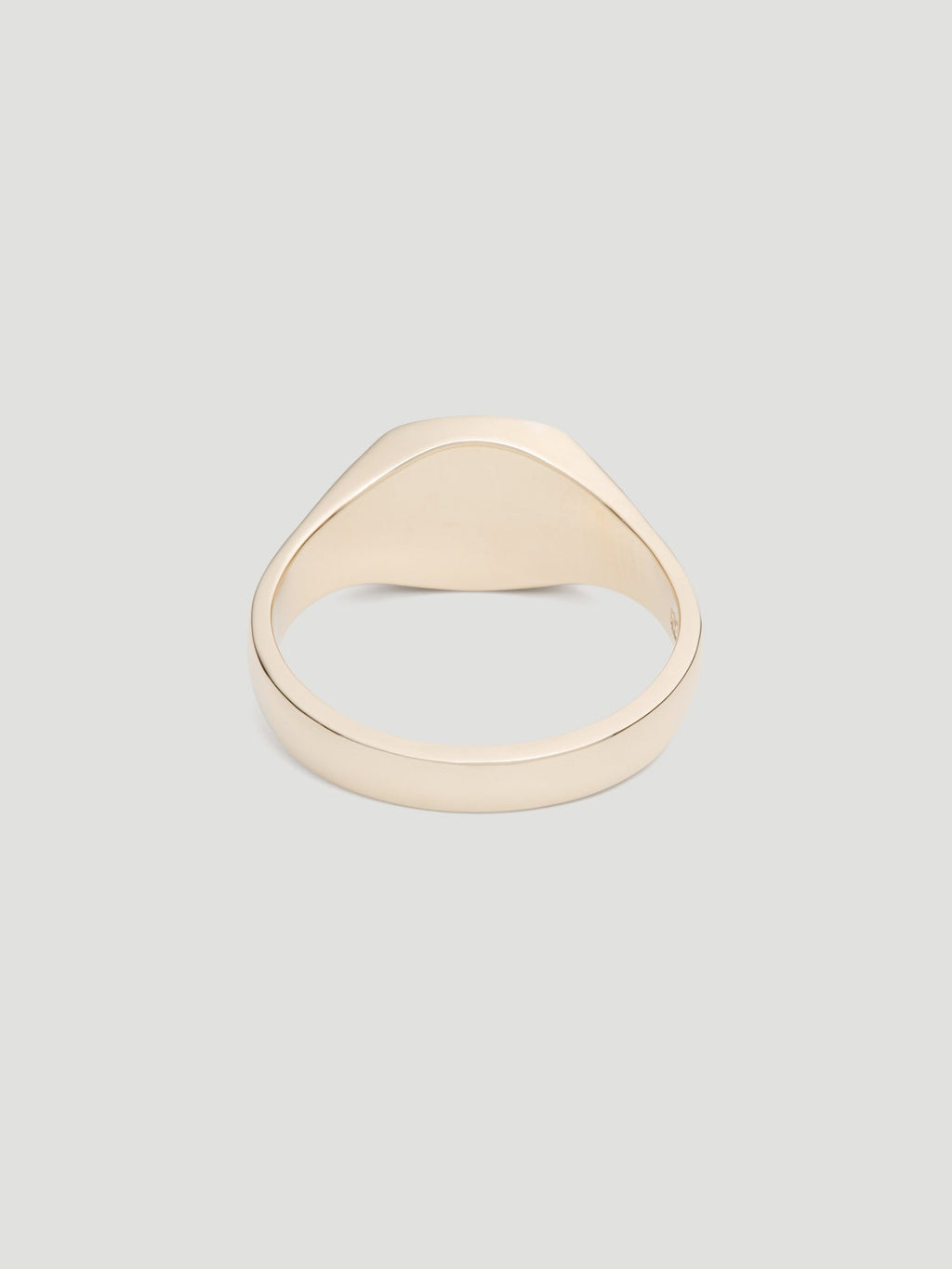 031 Snow signet in 9kt yellow gold pave set with white diamonds, one of one