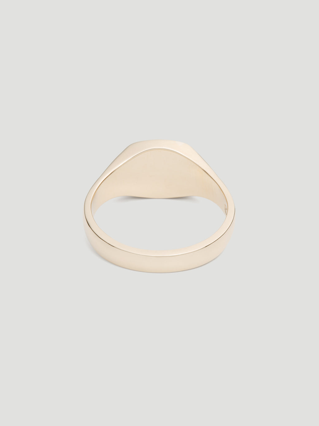 031 - "SNOW" WHITE DIAMOND 9K YELLOW GOLD SIGNET RING