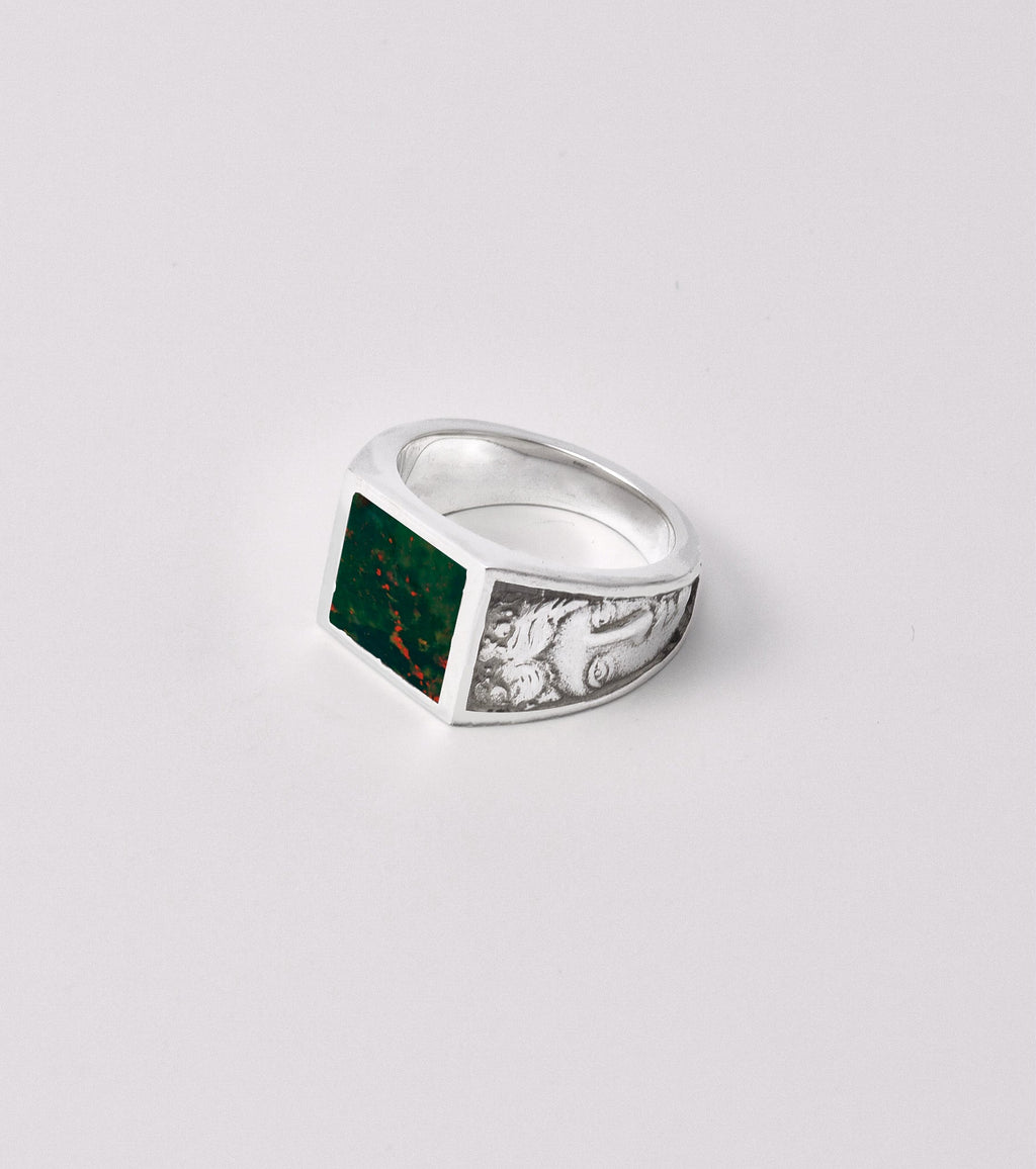 APOLO BLOODSTONE RING - Sar Jewellery