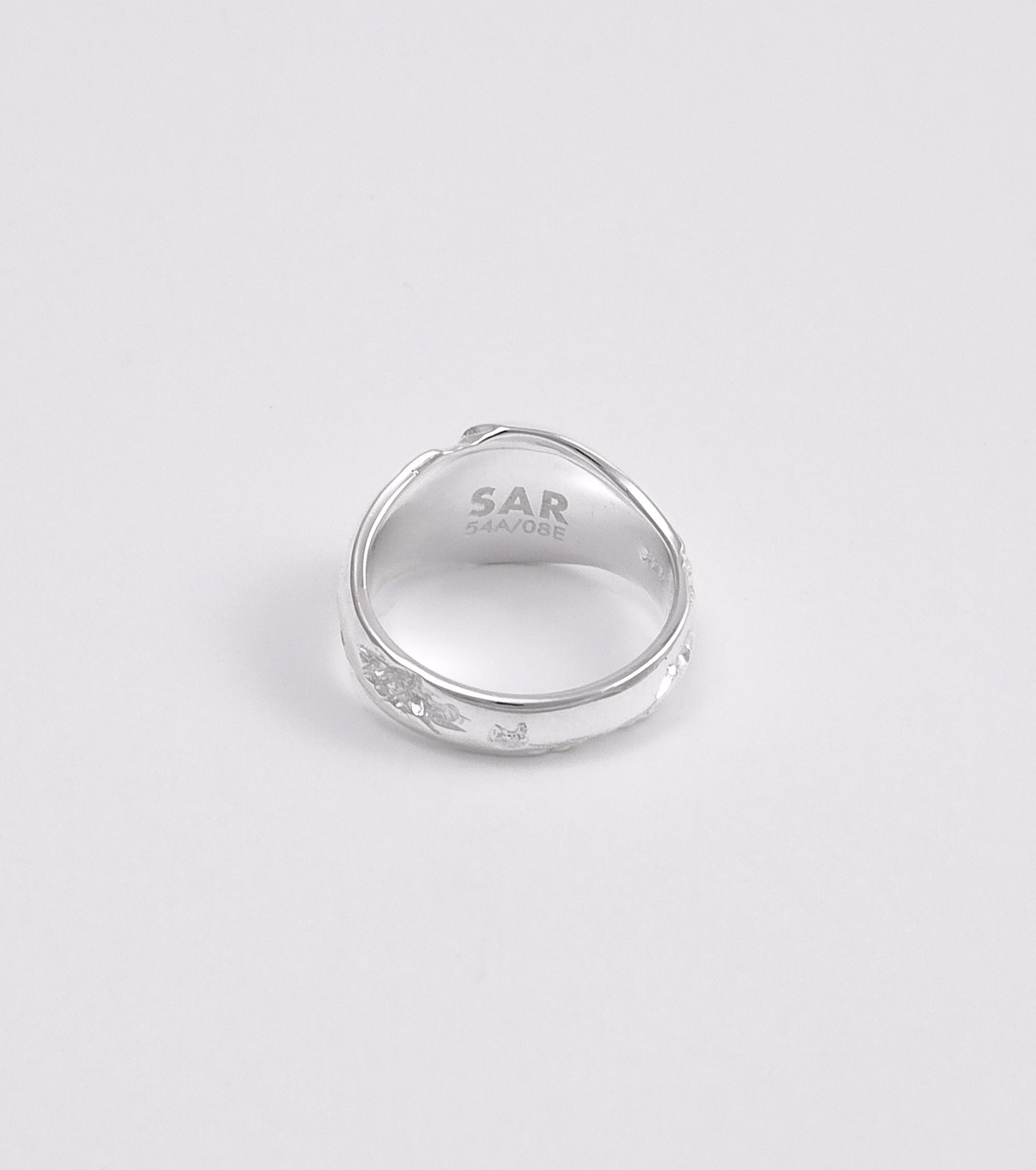 BLOCK I ROUND SIGNET RING - Sar Jewellery