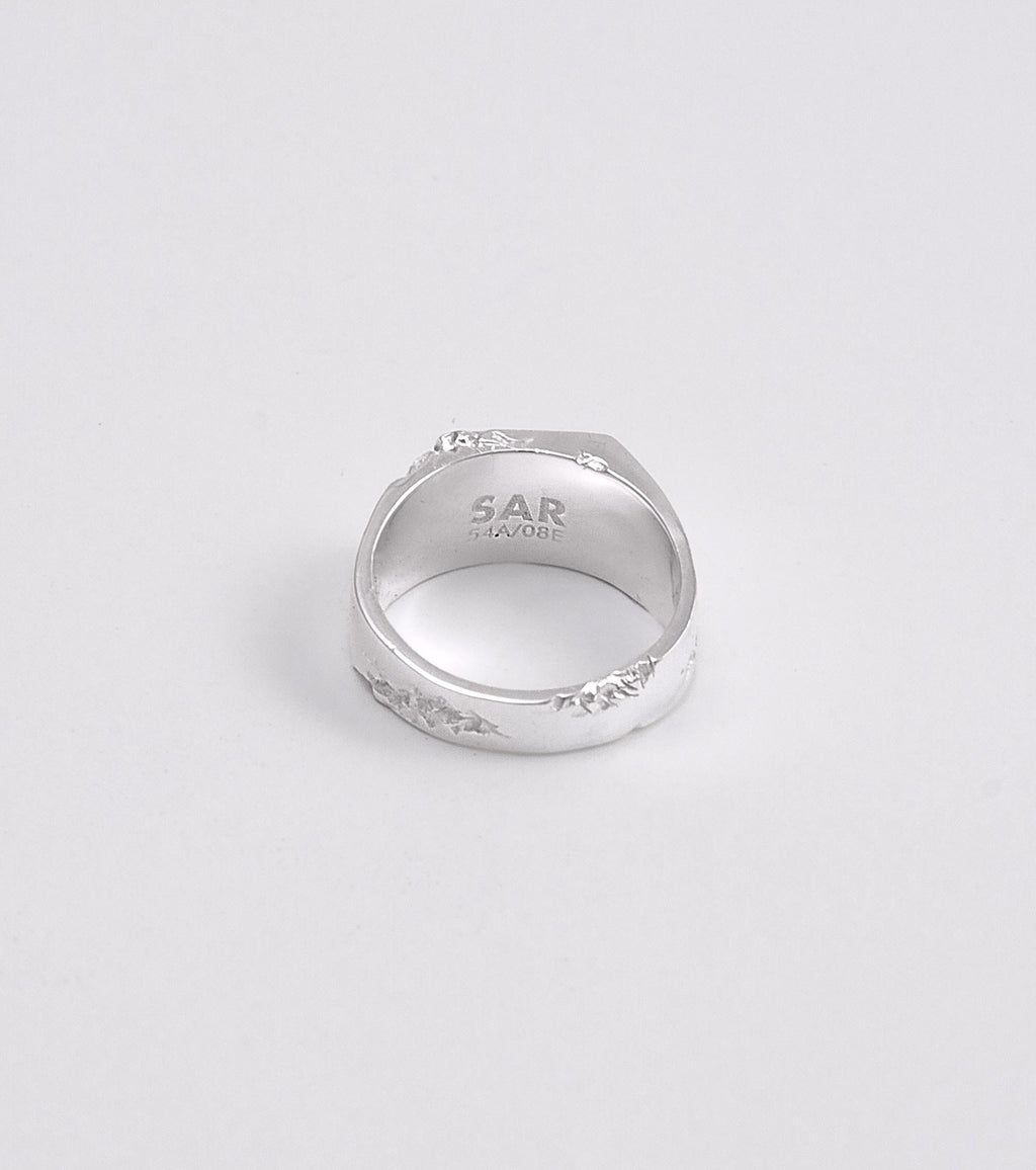 BLOCK II SQUARE SIGNET RING - Sar Jewellery