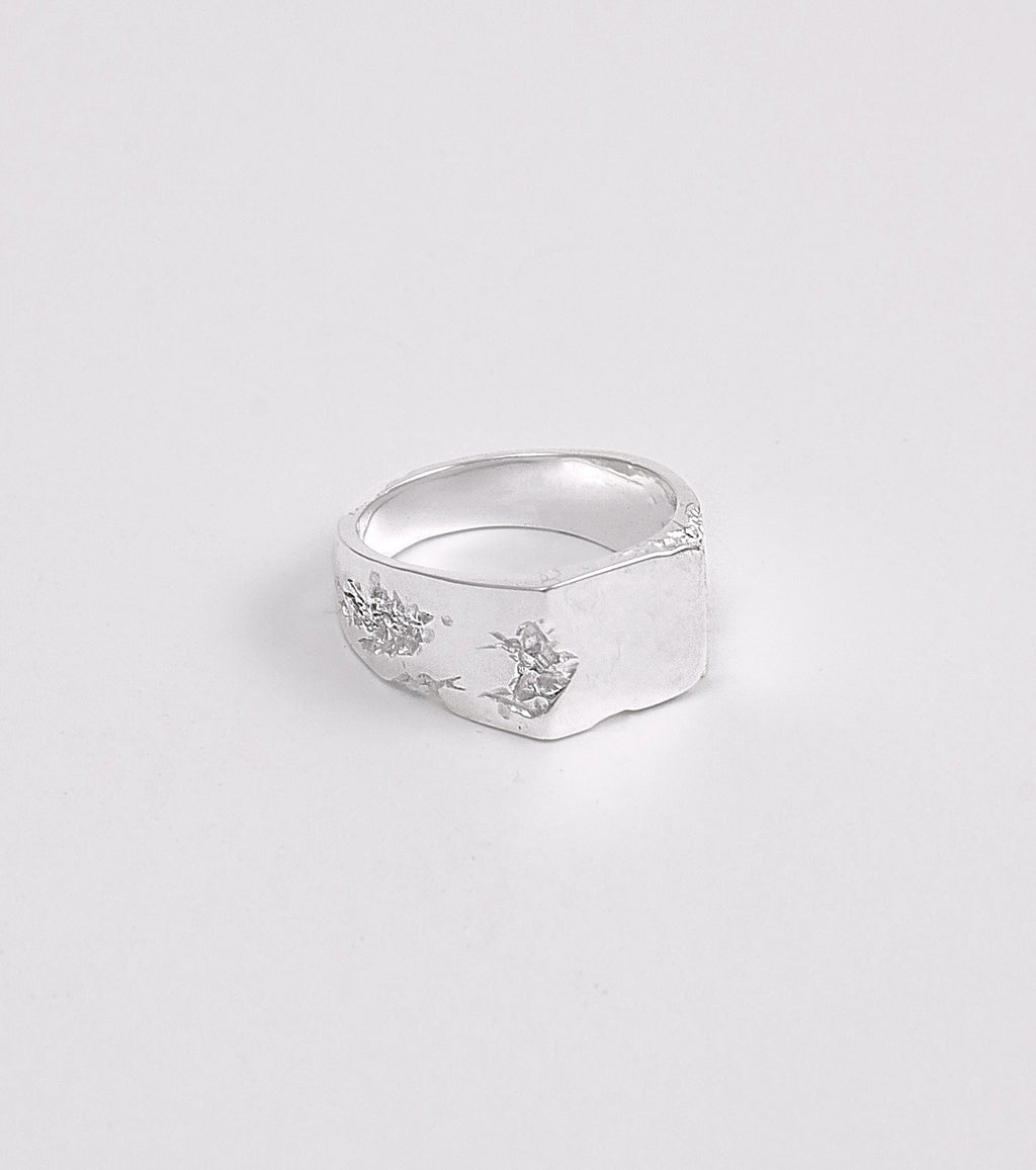 BLOCK II SQUARE SIGNET RING - Sar Jewellery
