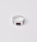 LEAF GARNET RING - Sar Jewellery