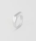 Marquina ring in 9.25 sterling silver with a pure Palladium inlay - Sar Jewellery