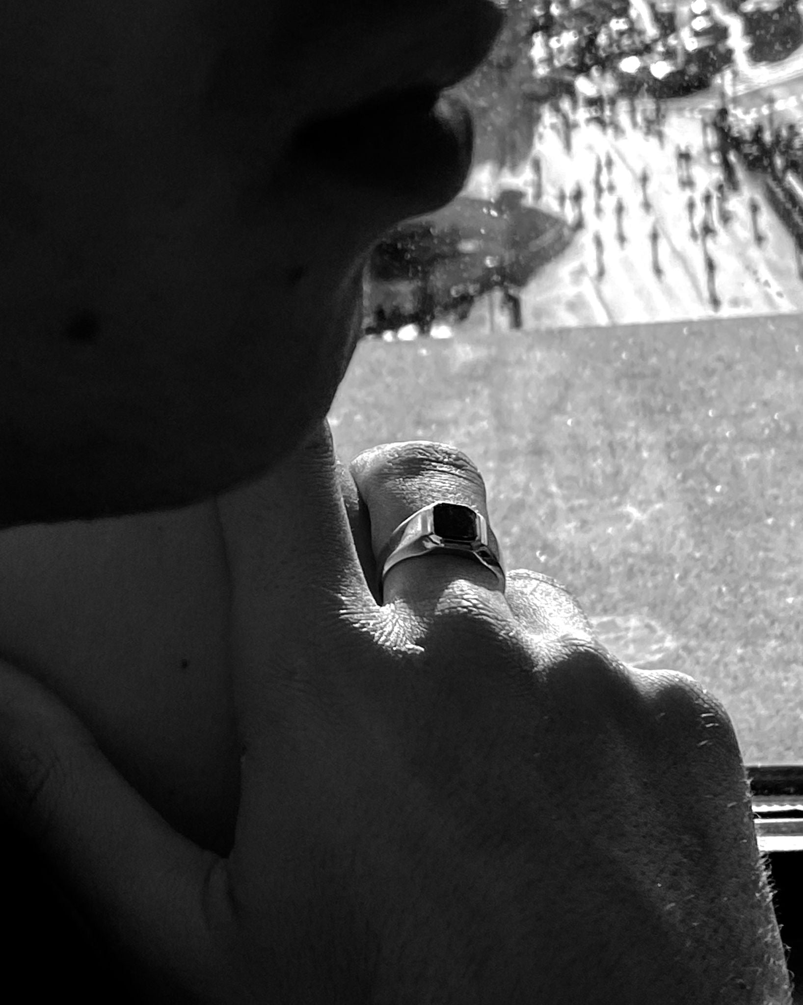 ORNAMENT BLOODSTONE SIGNET RING - Sar Jewellery