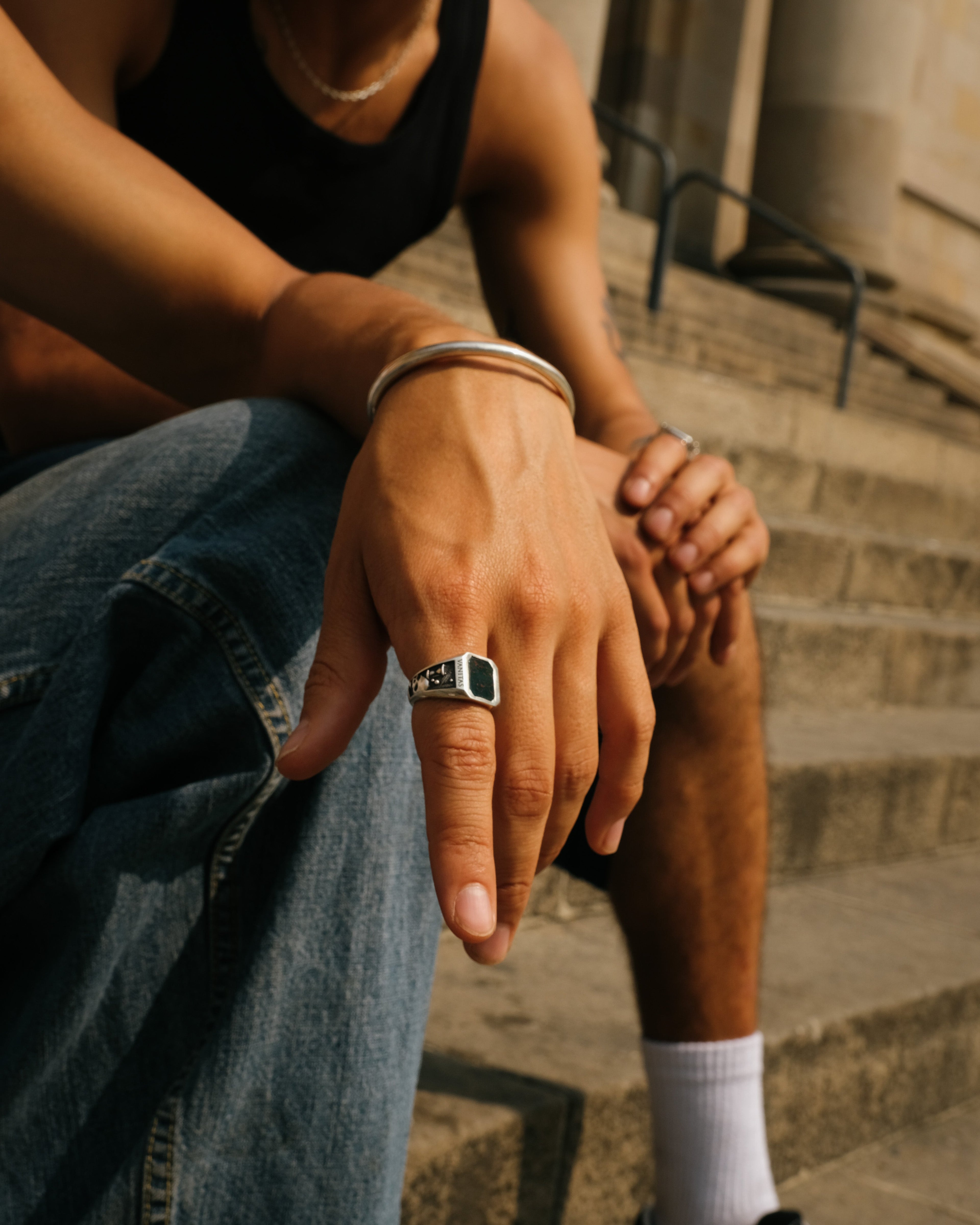 VANITAS BLOODSTONE RING - Sar Jewellery