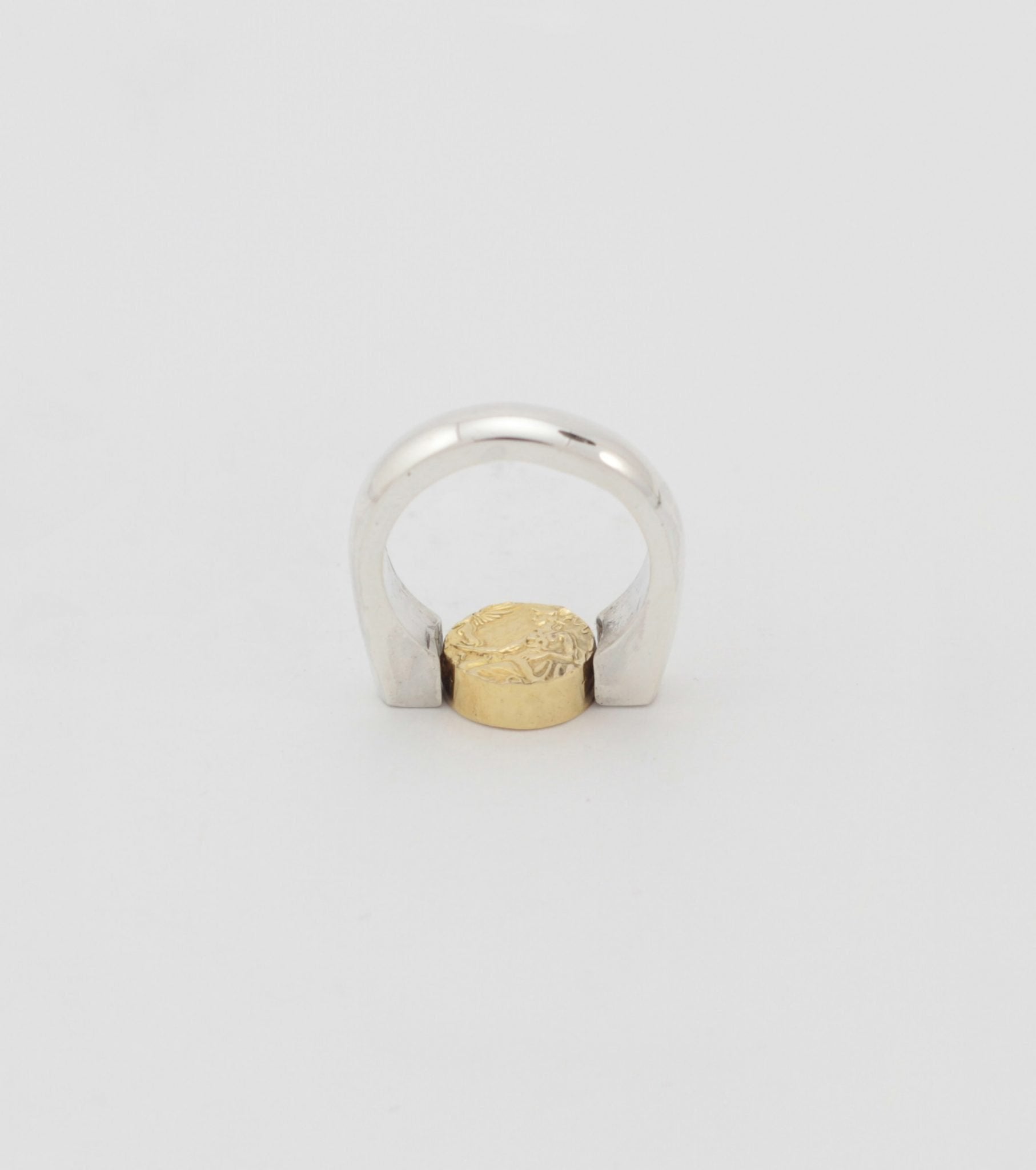Athena ring with Onyx | Gold Vermeil