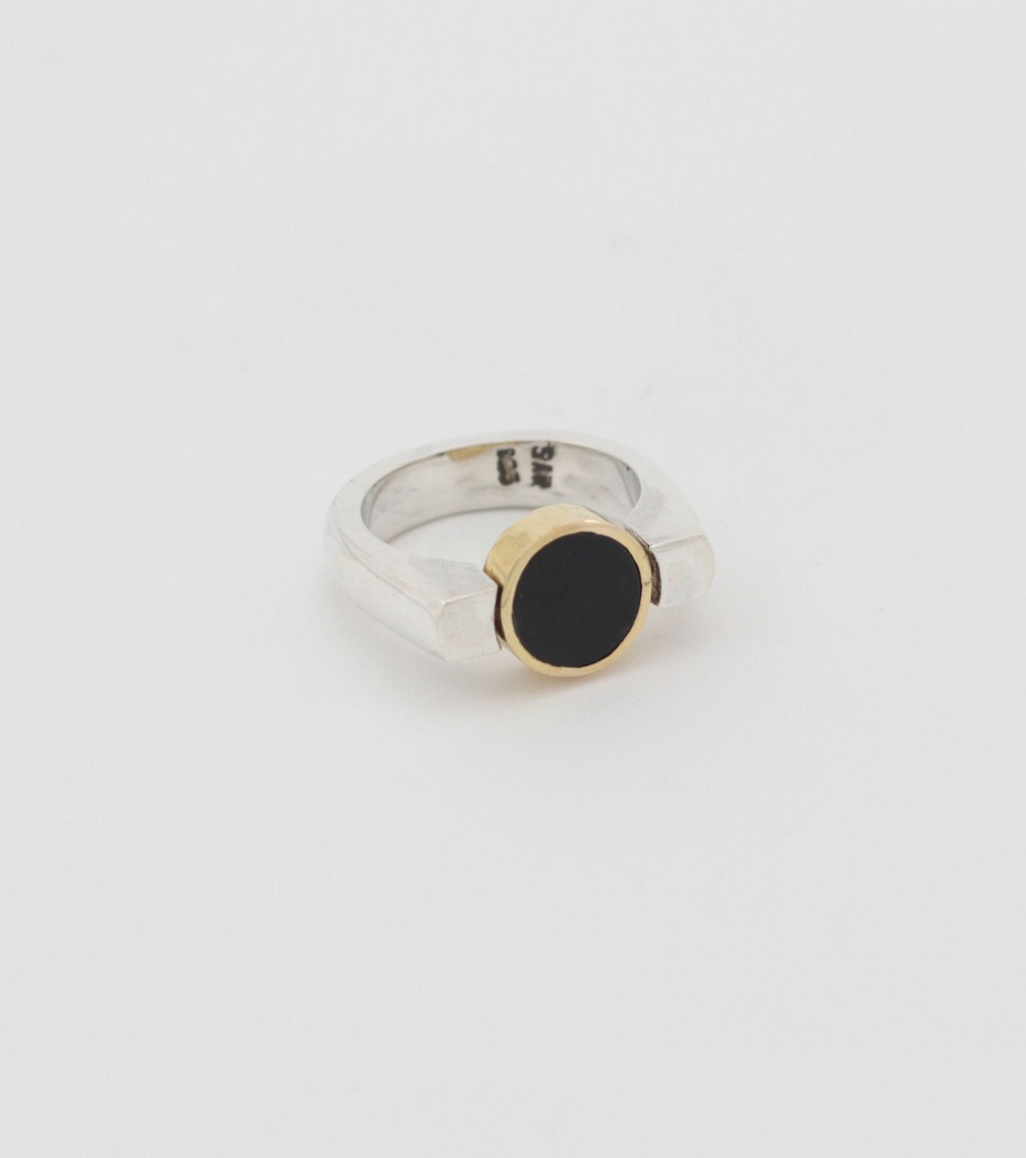 Athena ring with Onyx | Gold Vermeil - Sar Jewellery