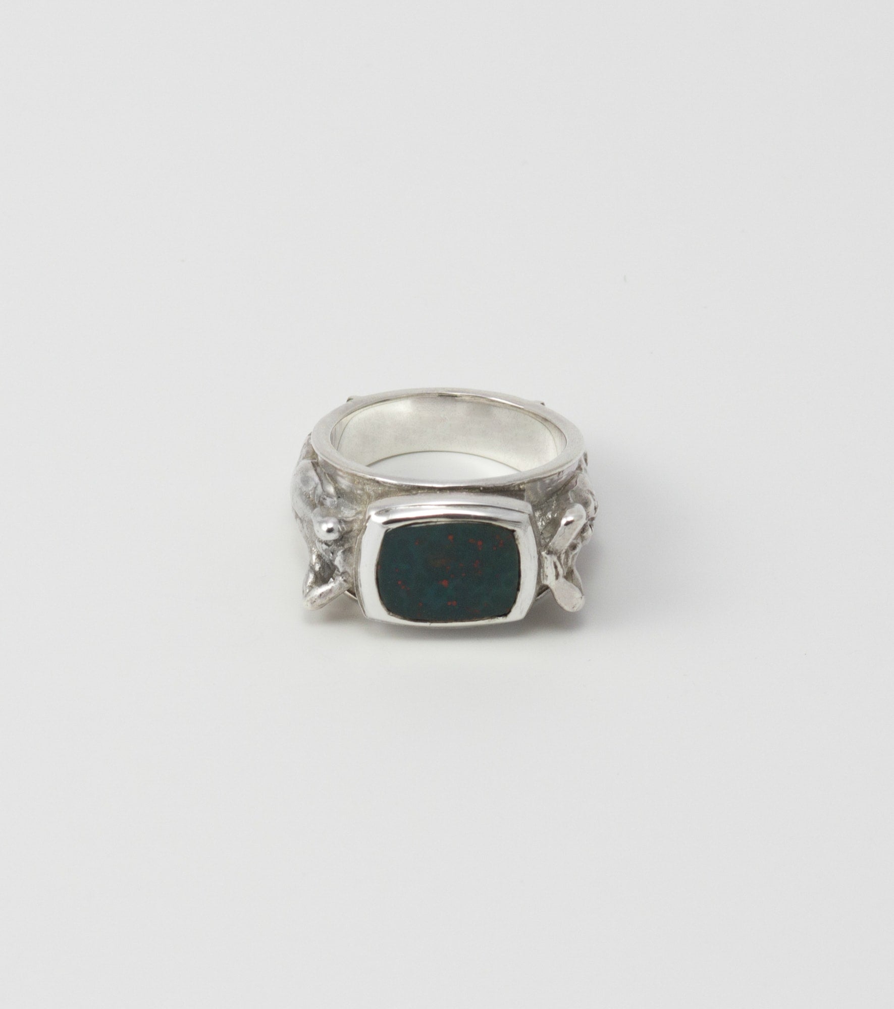 Atlante ring with Bloodstone - Sar Jewellery