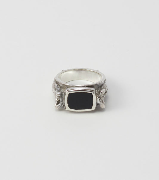 Atlante ring with Onyx - Sar Jewellery