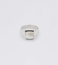 Beveled Mother of Pearl Signet Ring - Sar Jewellery