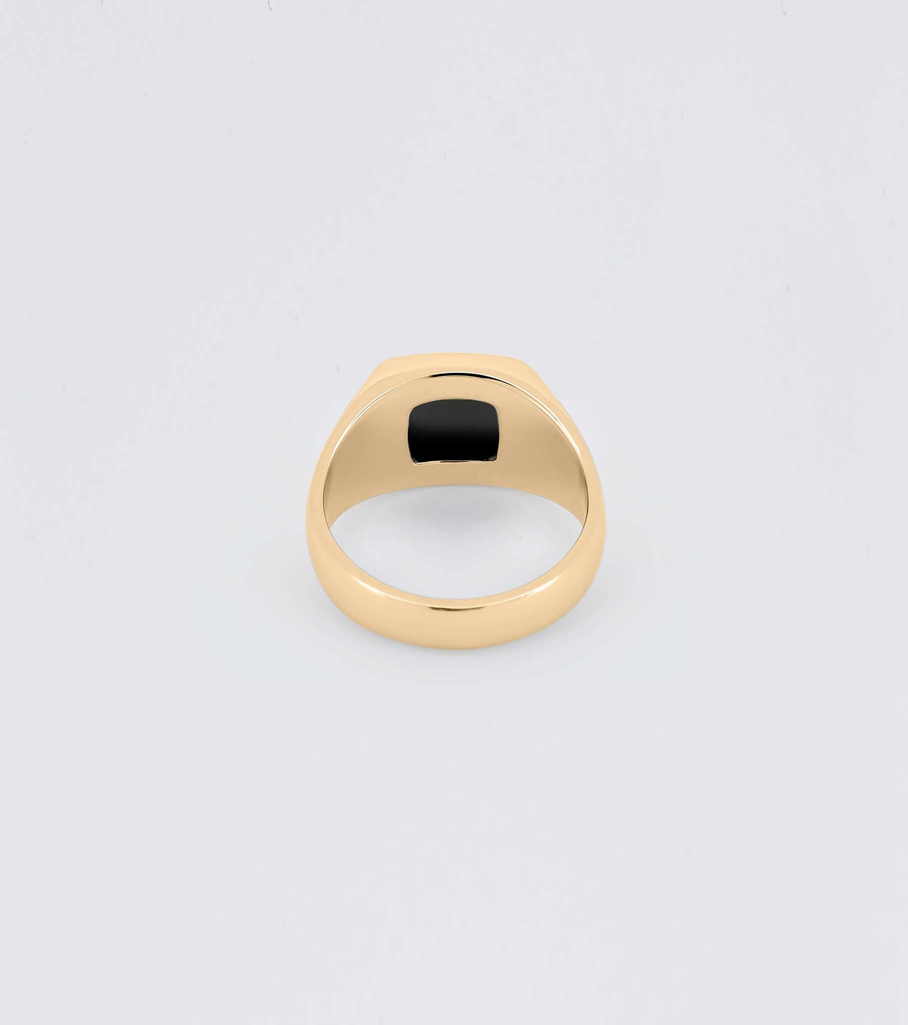 Beveled Onyx Signet Ring