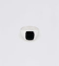 Beveled Onyx Signet Ring - Sar Jewellery