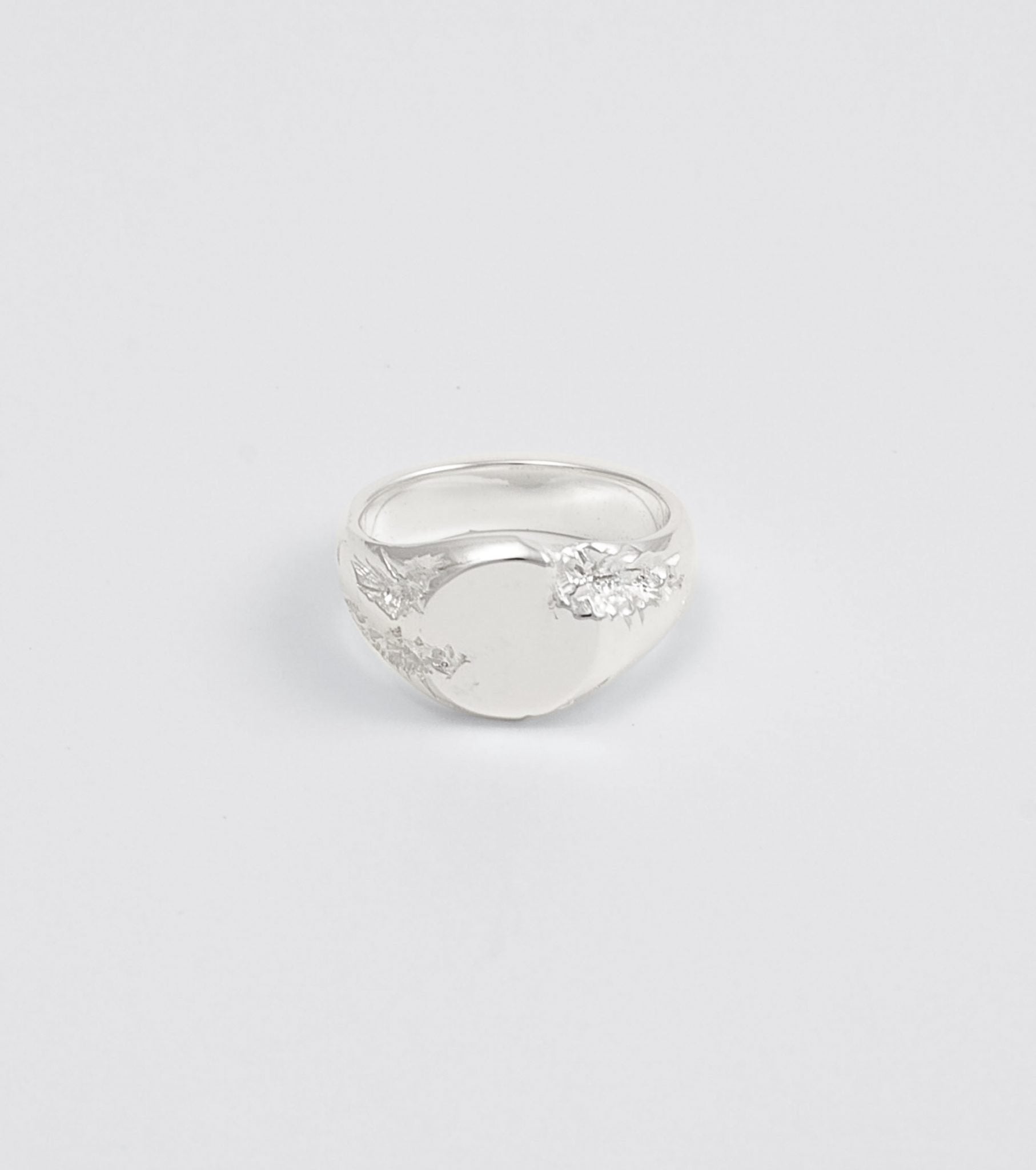 Block I Round Signet Ring