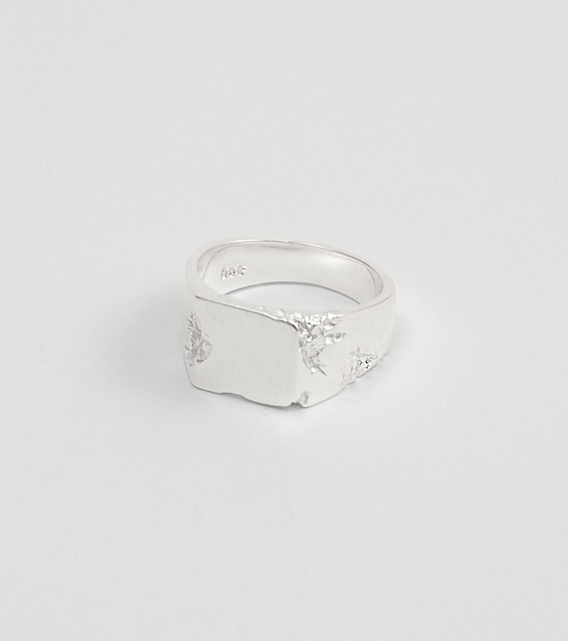 BLOCK II square signet ring - Sar Jewellery