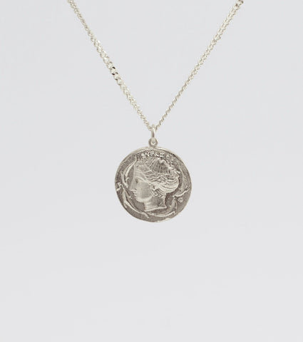 Decadrachma necklace - Sar Jewellery