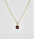 Facet Garnet pendant - Sar Jewellery