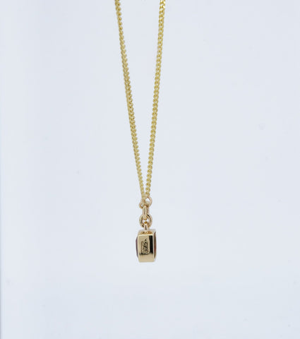 Facet Garnet pendant - Sar Jewellery