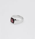 Facet Garnet Signet - Sar Jewellery