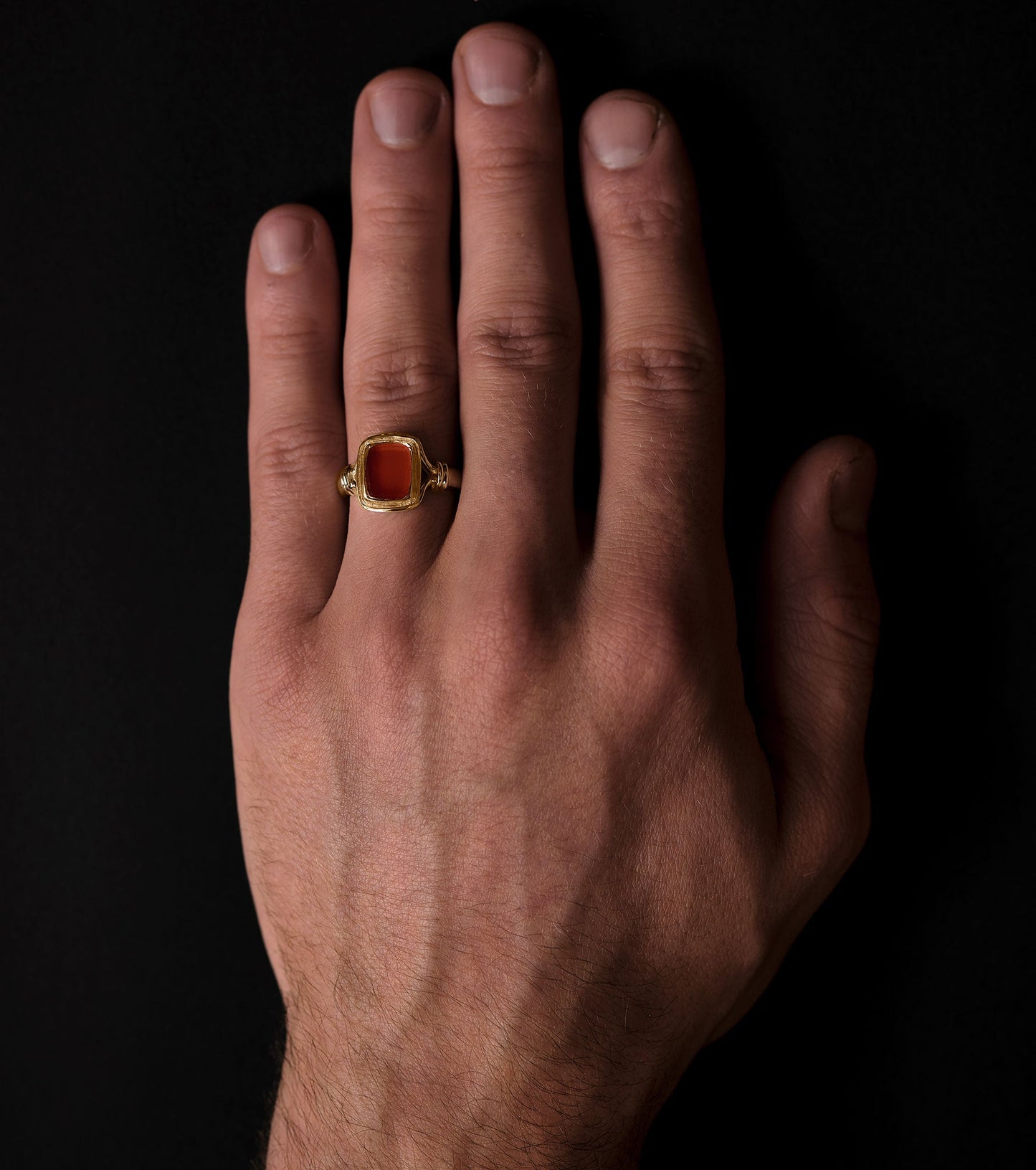 Heirloom Carnelian Signet Ring - Sar Jewellery
