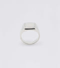 Large Beveled Mother of Pearl Signet Ring - Sar Jewellery