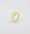 Signature cushion signet gold - Sar Jewellery