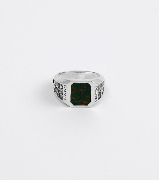 Vanitas ring with Bloodstone - Sar Jewellery